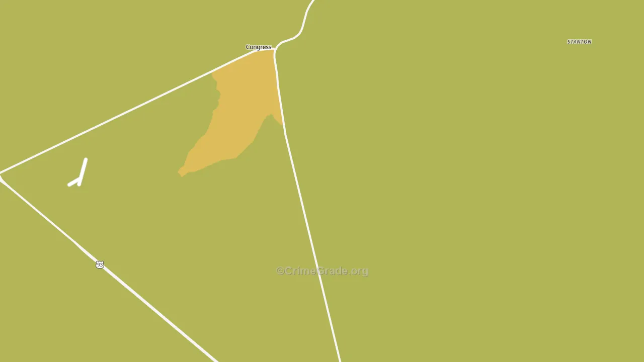 Congress, AZ Map of Burglary Rates