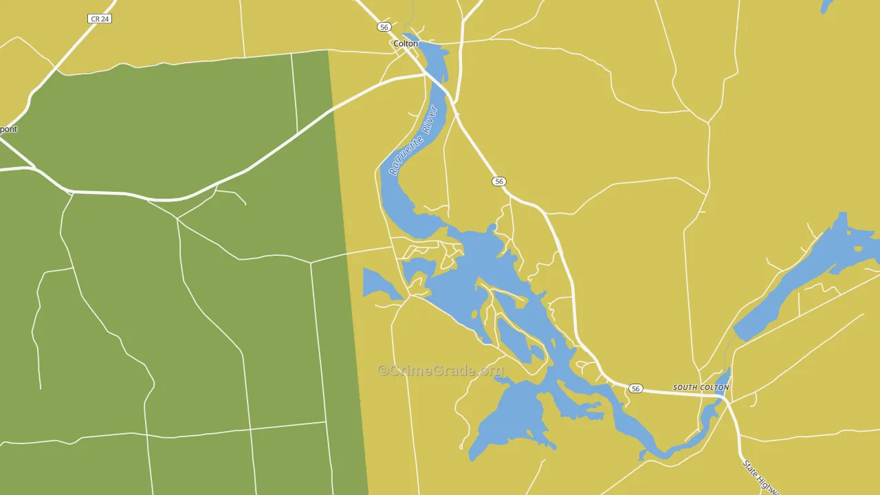 Cook Corners, NY Map of Burglary Rates