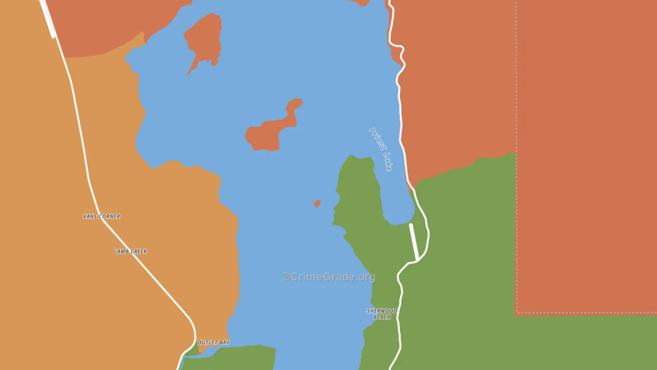 Coolin, ID Map of Burglary Rates