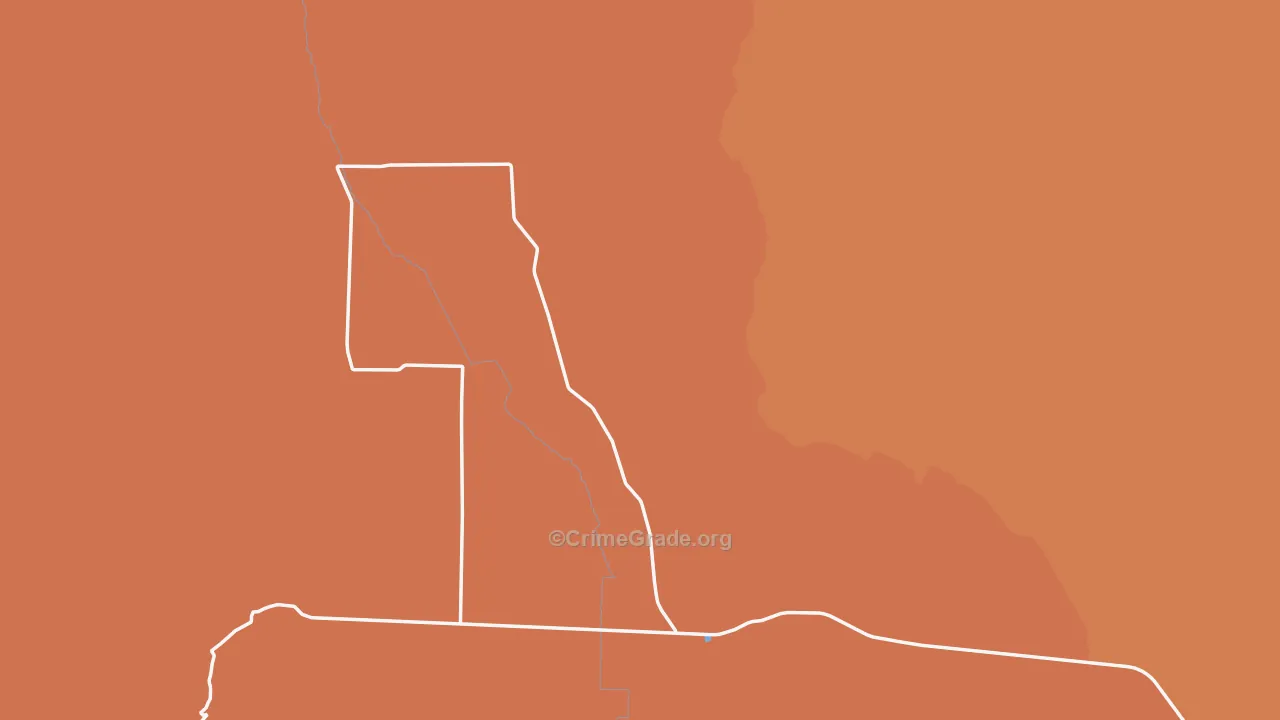 Cordero, NV Map of Burglary Rates