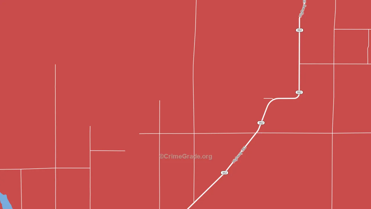 Cornish, CO Map of Burglary Rates