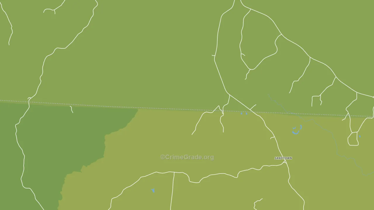 Corona, AL Map of Burglary Rates