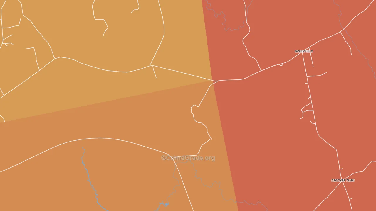 Costigan, ME Map of Burglary Rates