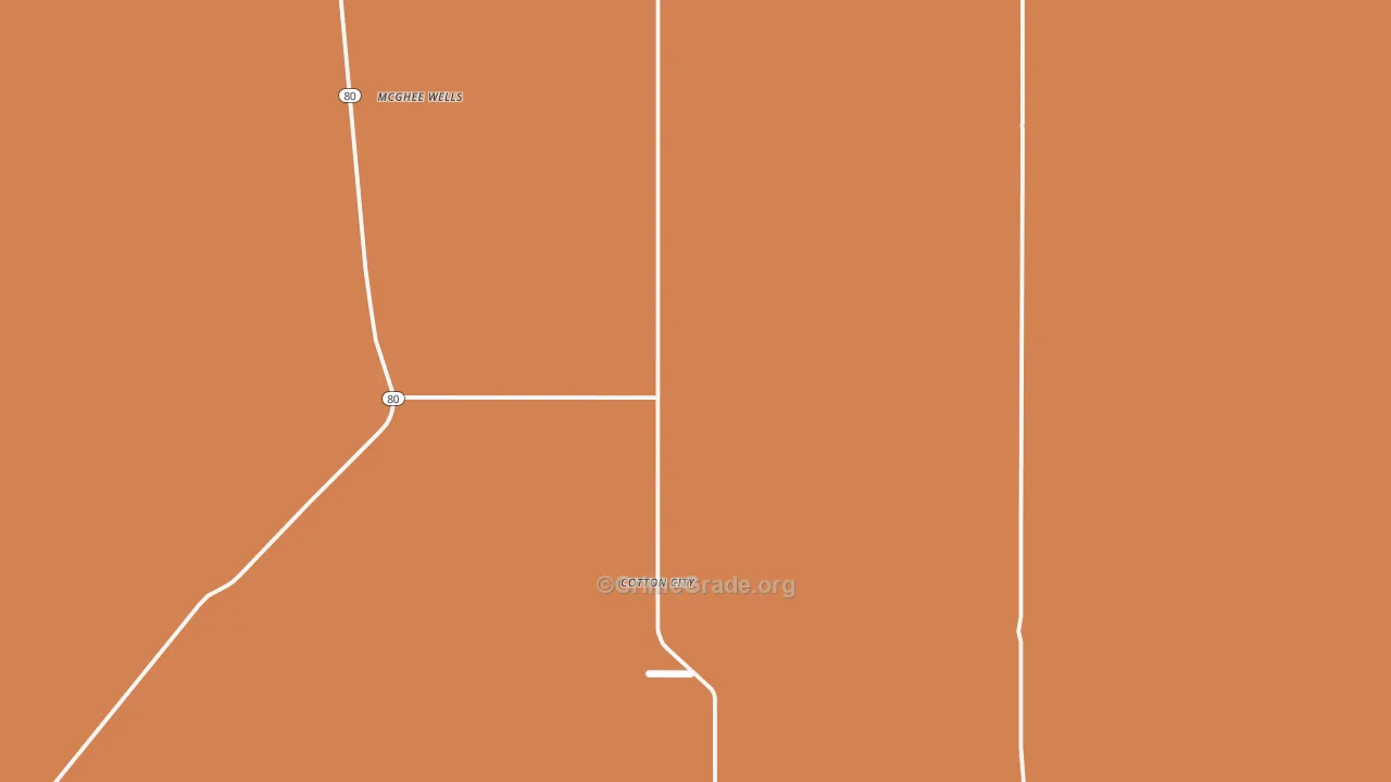 Cotton City, NM Map of Burglary Rates