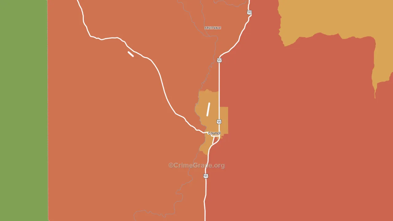 Council, ID Map of Burglary Rates