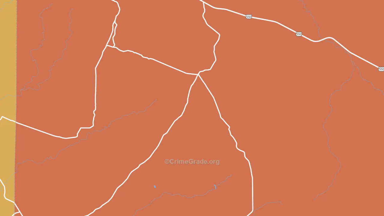 Counselor, NM Map of Burglary Rates