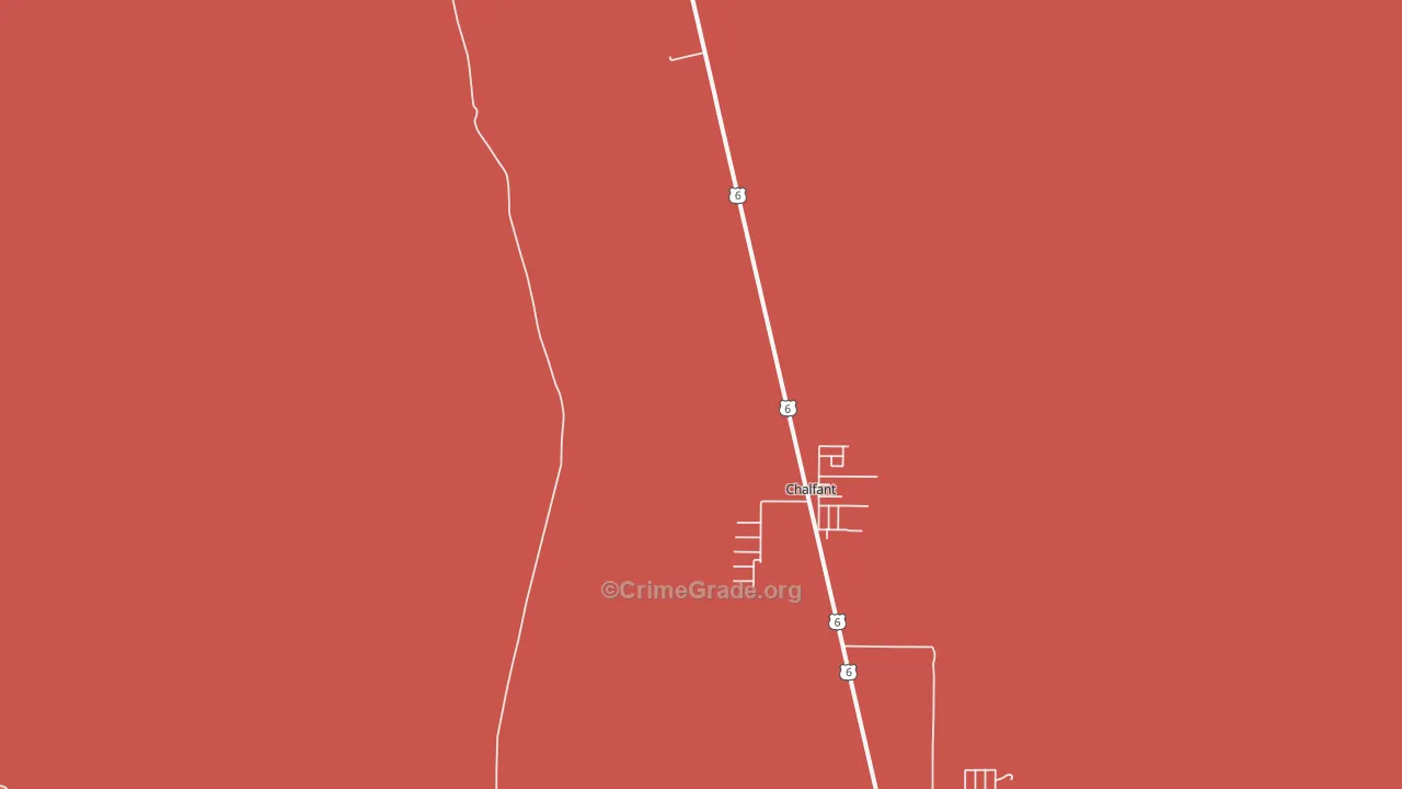 Crestview, CA Map of Burglary Rates