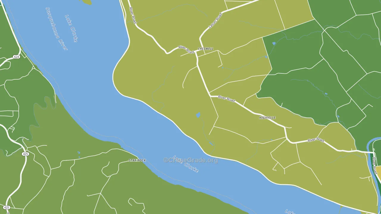 Creswell, PA Map of Burglary Rates