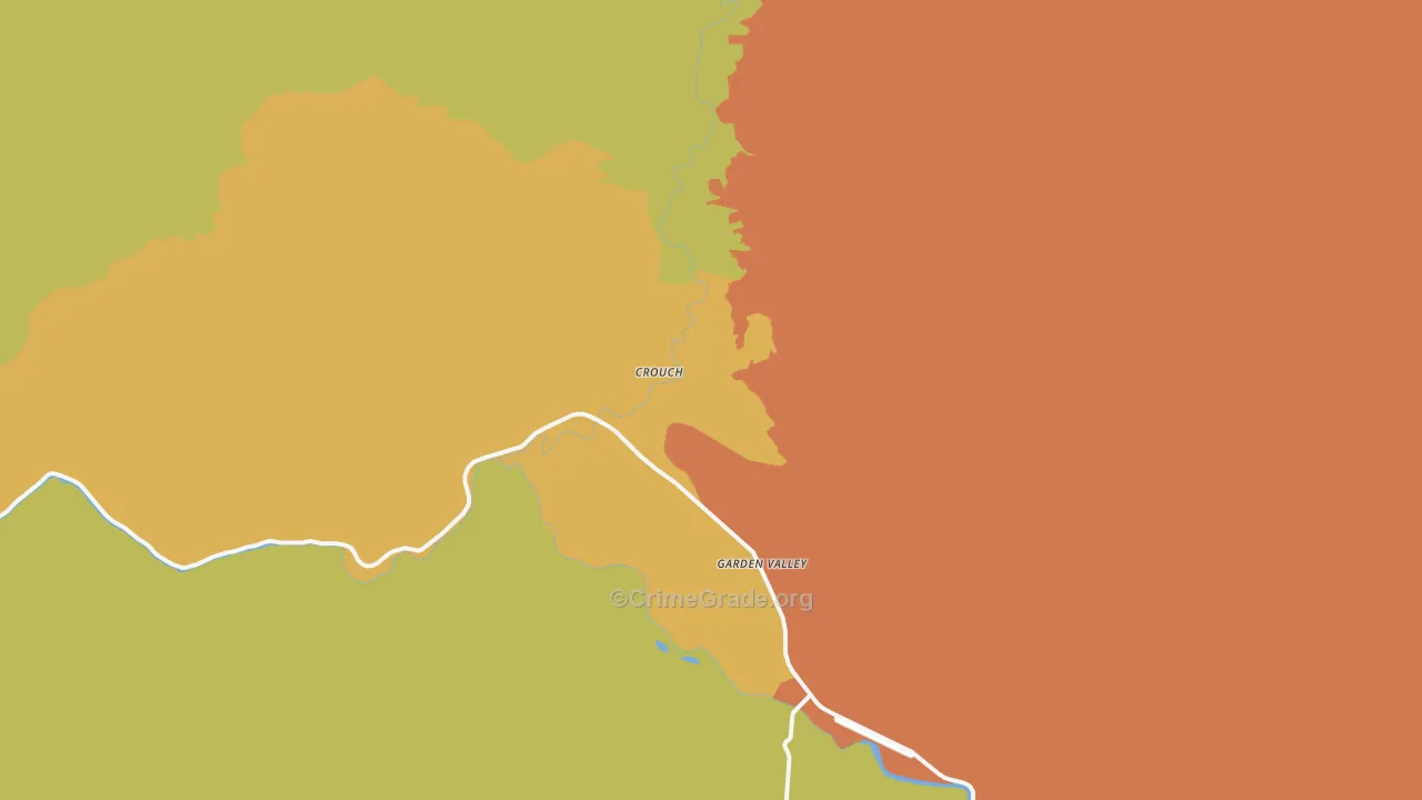 Crouch, ID Map of Burglary Rates