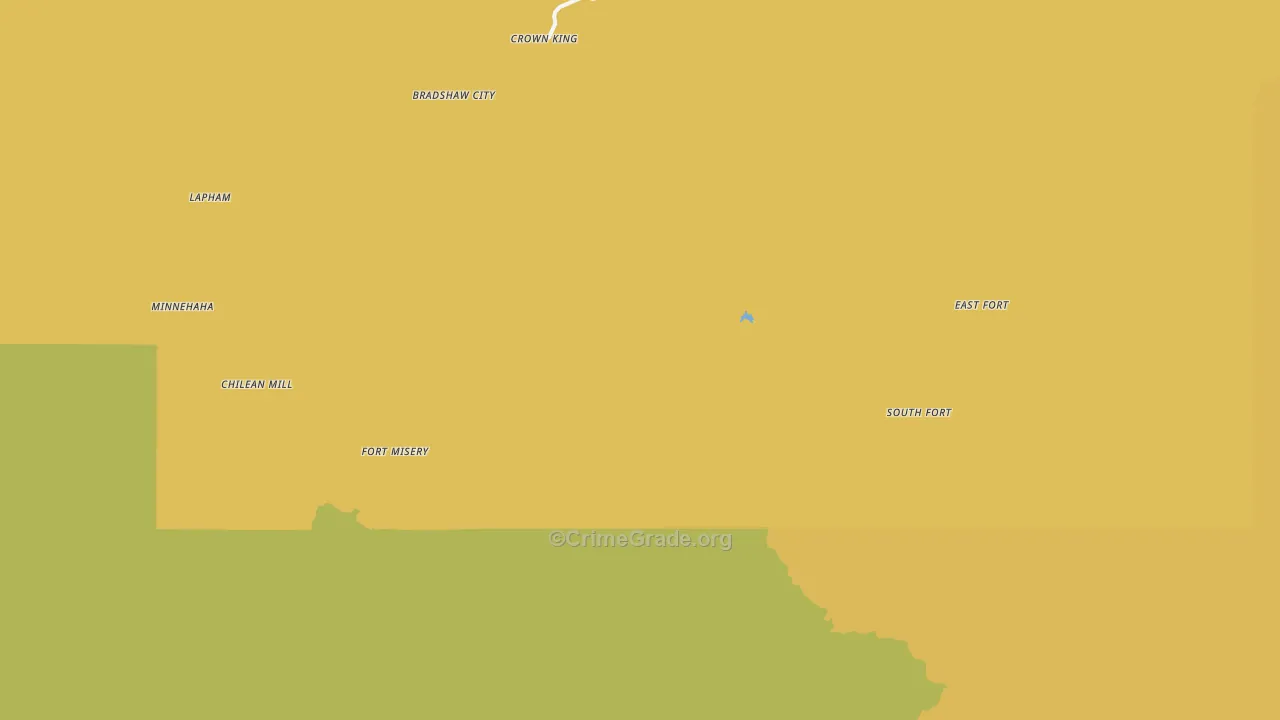 Crown King, AZ Map of Burglary Rates