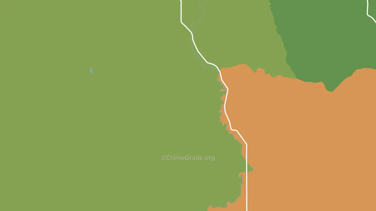 Curtis, WA Map of Burglary Rates