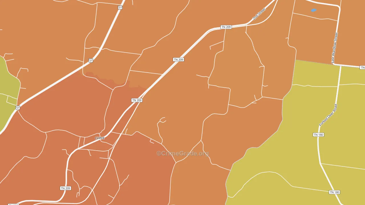 Curve, TN Map of Burglary Rates