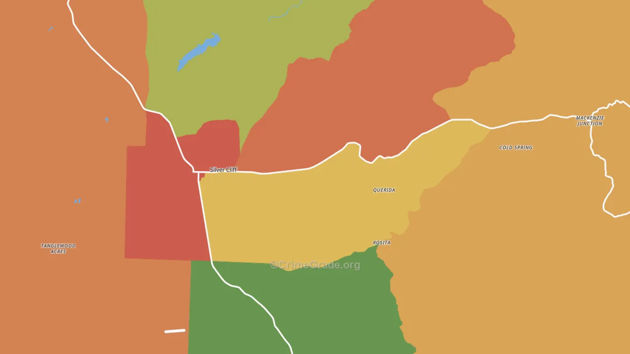 Custer County, CO Map of Burglary Rates