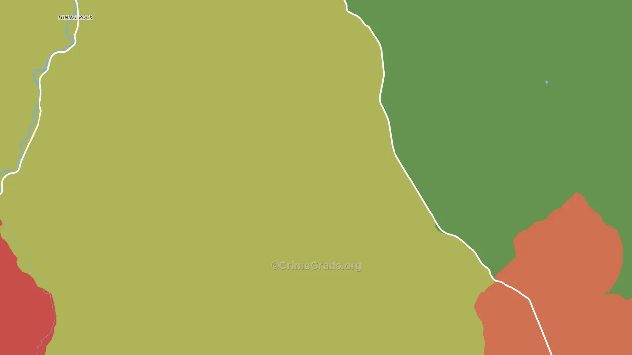 Custer County, ID Map of Burglary Rates