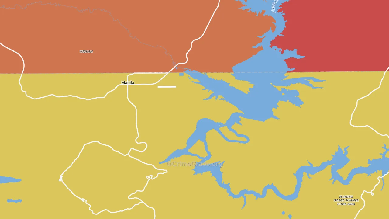 Daggett County, UT Map of Burglary Rates