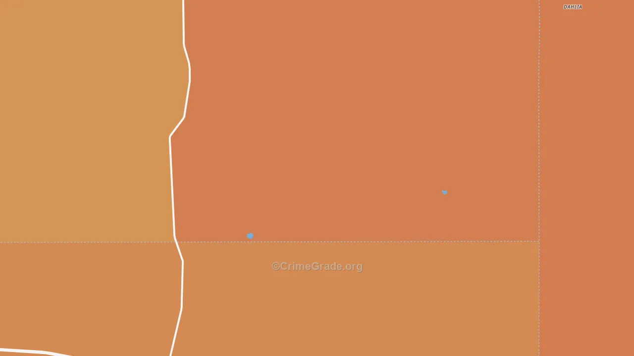 Dahlia, NM Map of Burglary Rates