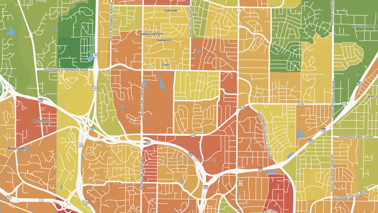 Davidson, Kansas City, MO Map of Burglary Rates