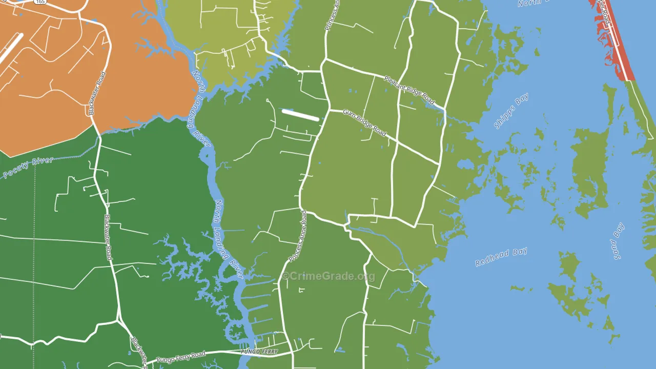 Dawley Corners, VA Map of Burglary Rates