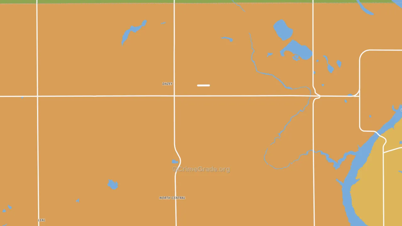 Dazey, ND Map of Burglary Rates