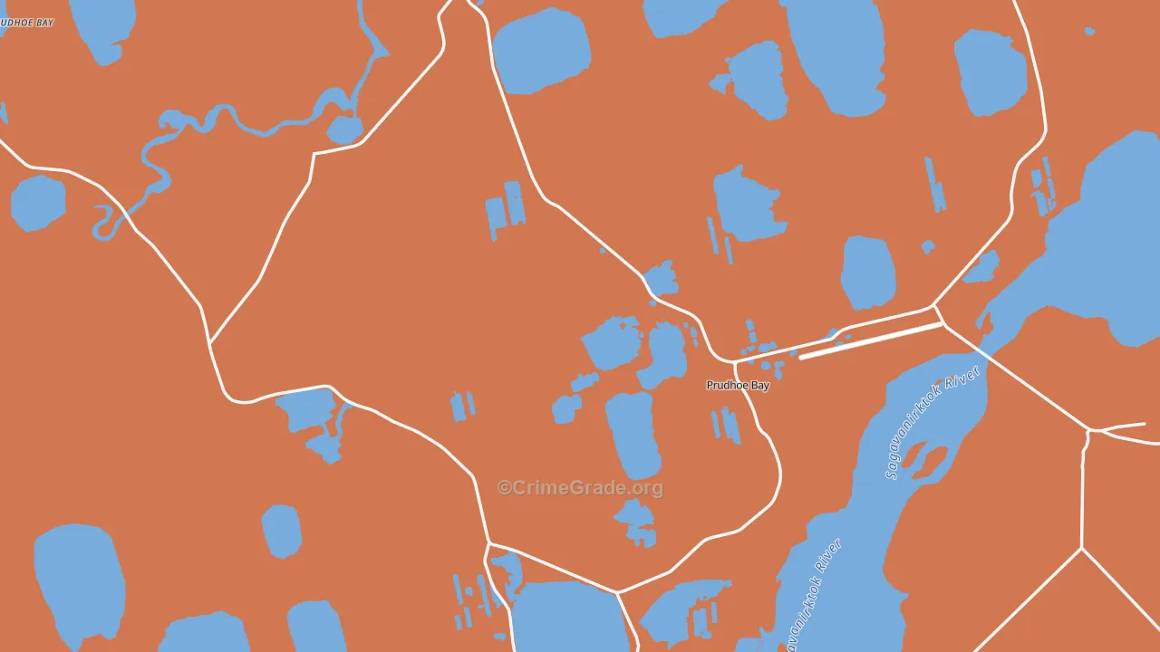 Deadhorse, AK Map of Burglary Rates