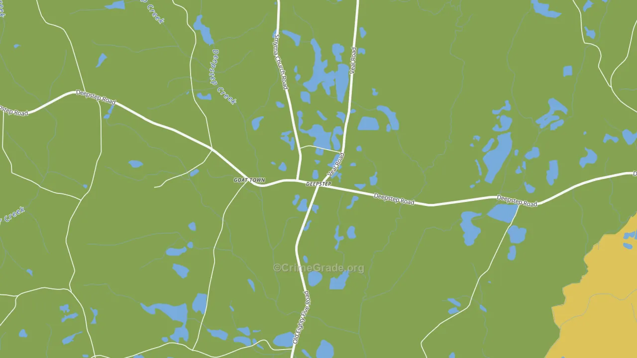 Deepstep, GA Map of Burglary Rates