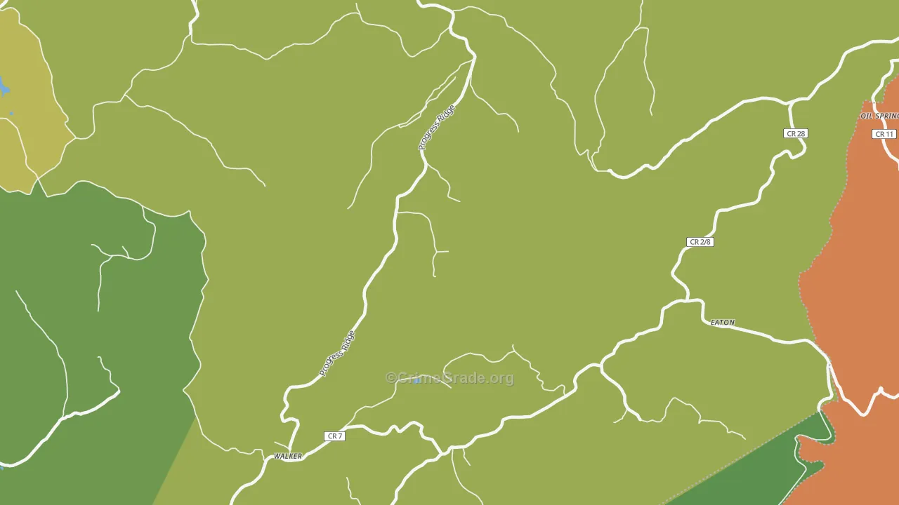 Deerwalk, WV Map of Burglary Rates