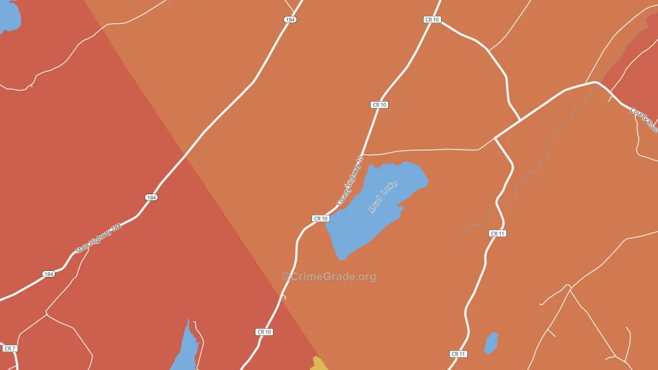 DePeyster, NY Map of Burglary Rates