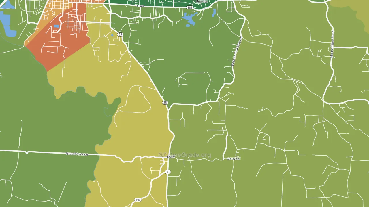 Detonti, AR Map of Burglary Rates