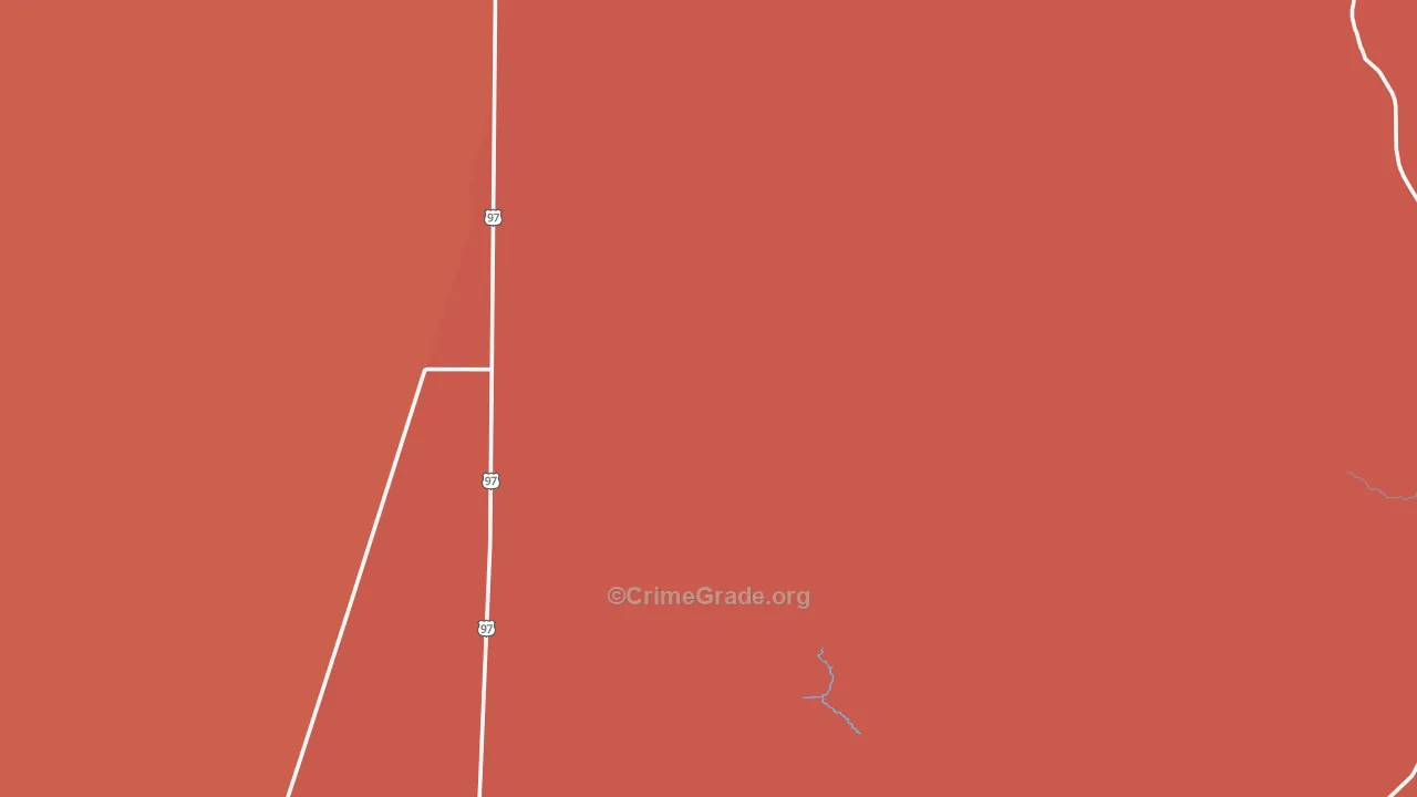 Diamond Lake Junction, OR Map of Burglary Rates
