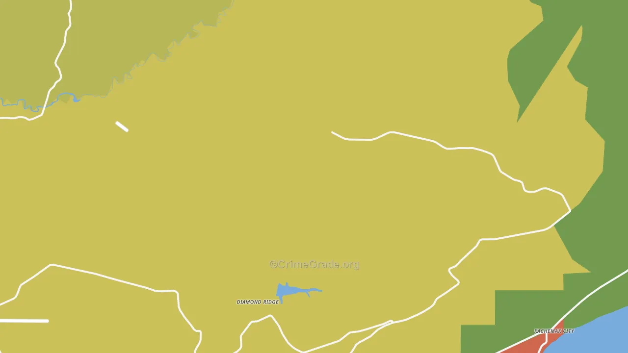 Diamond Ridge, AK Map of Burglary Rates