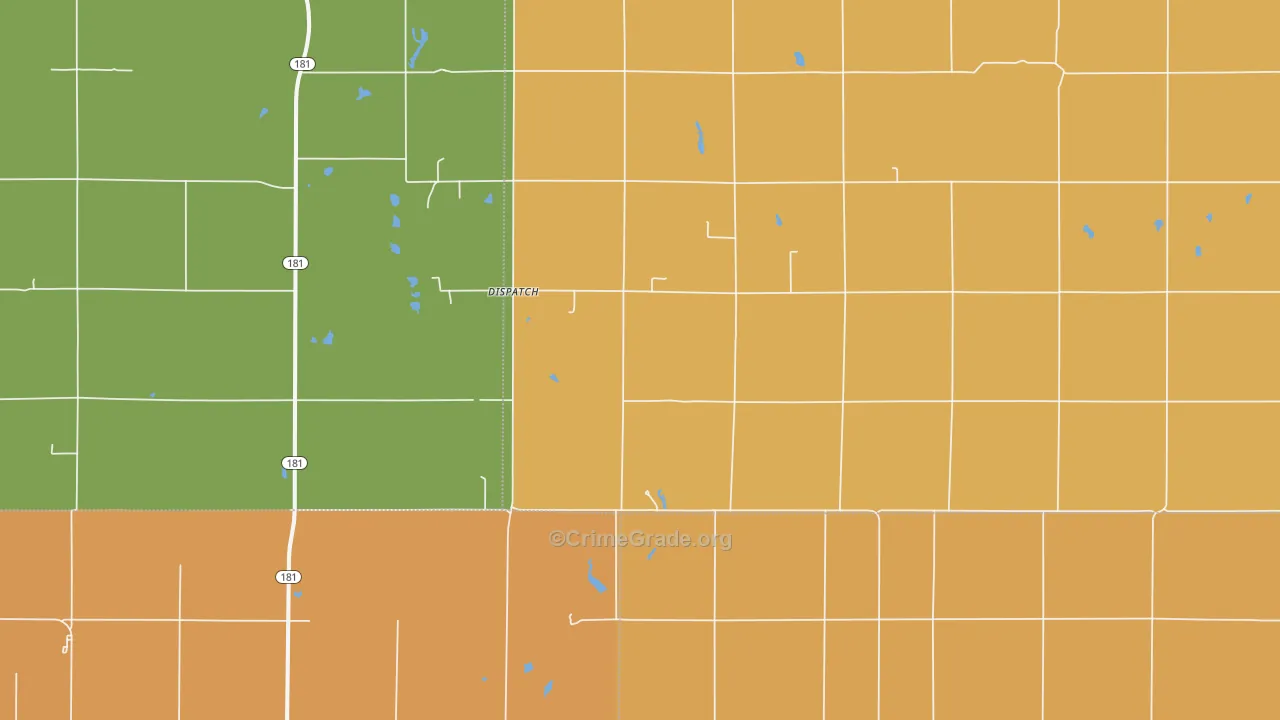 Dispatch, KS Map of Burglary Rates