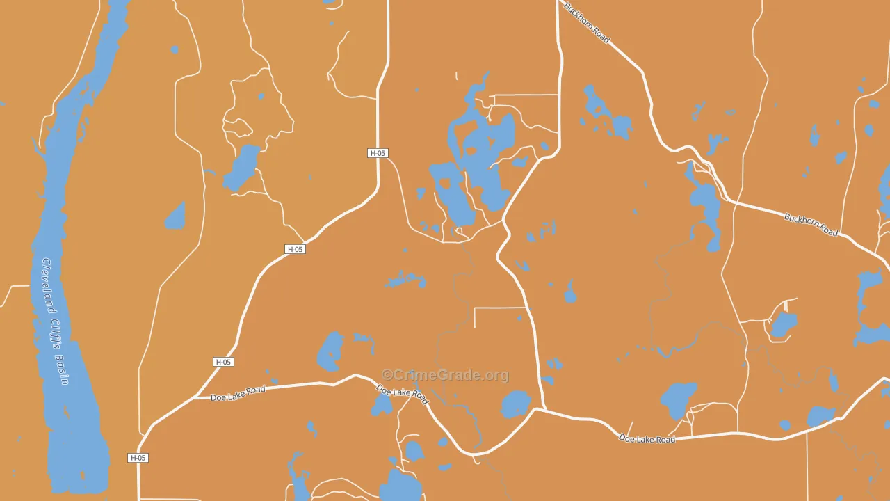 Dixon, MI Map of Burglary Rates
