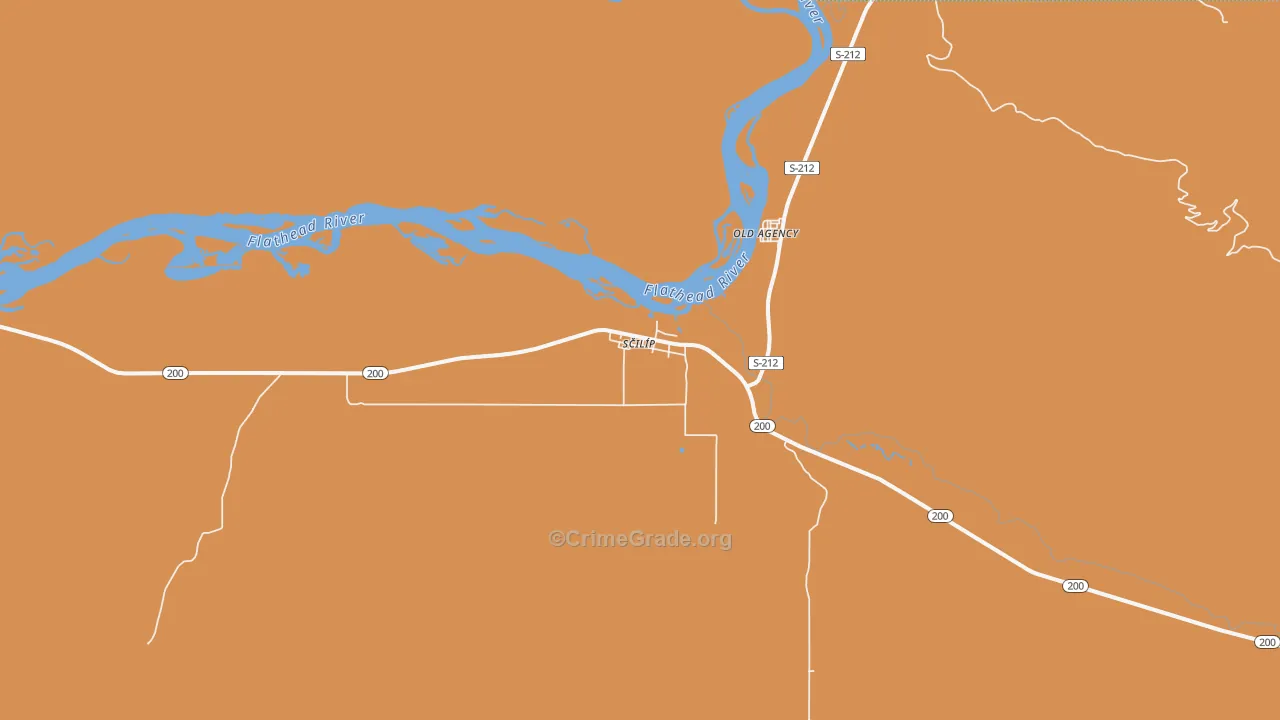 Dixon, MT Map of Burglary Rates