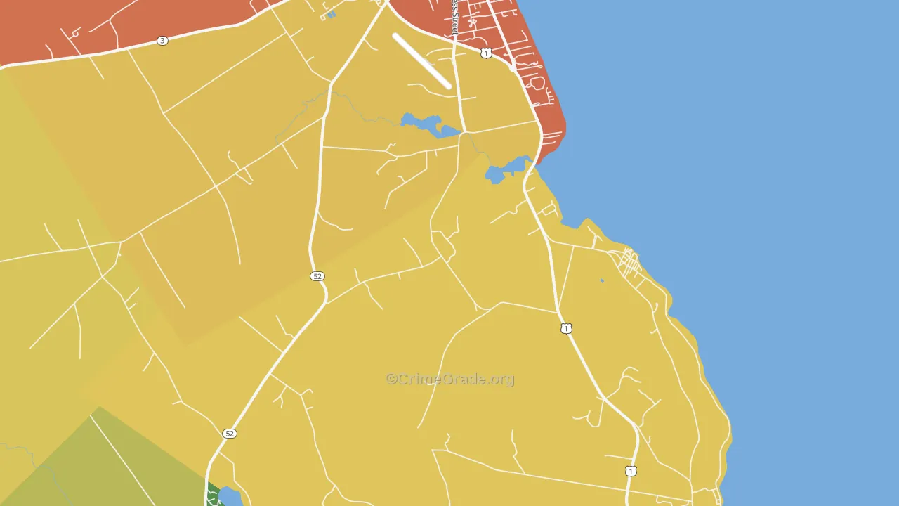 Dog Island Corner, ME Map of Burglary Rates