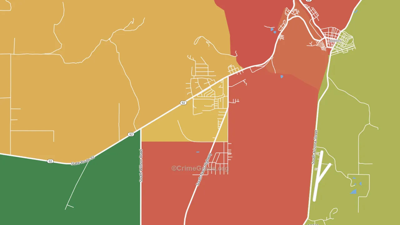 Don Luis, AZ Map of Burglary Rates