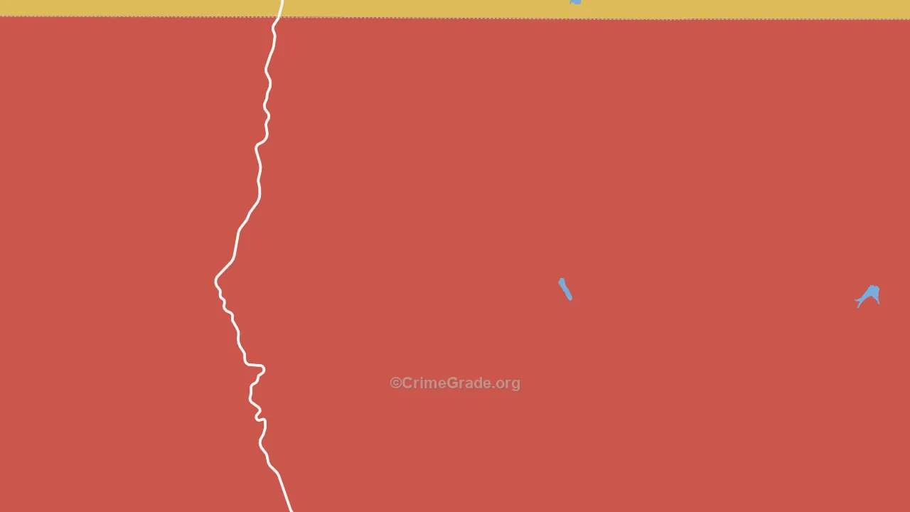 Doyleville, CO Map of Burglary Rates