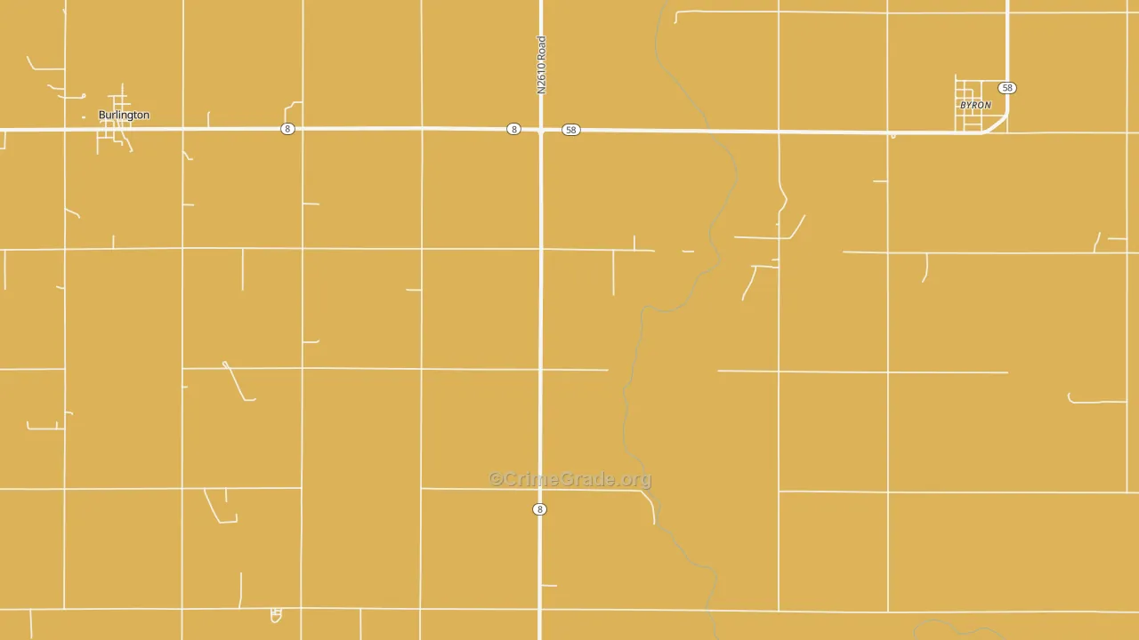 Driftwood, OK Map of Burglary Rates