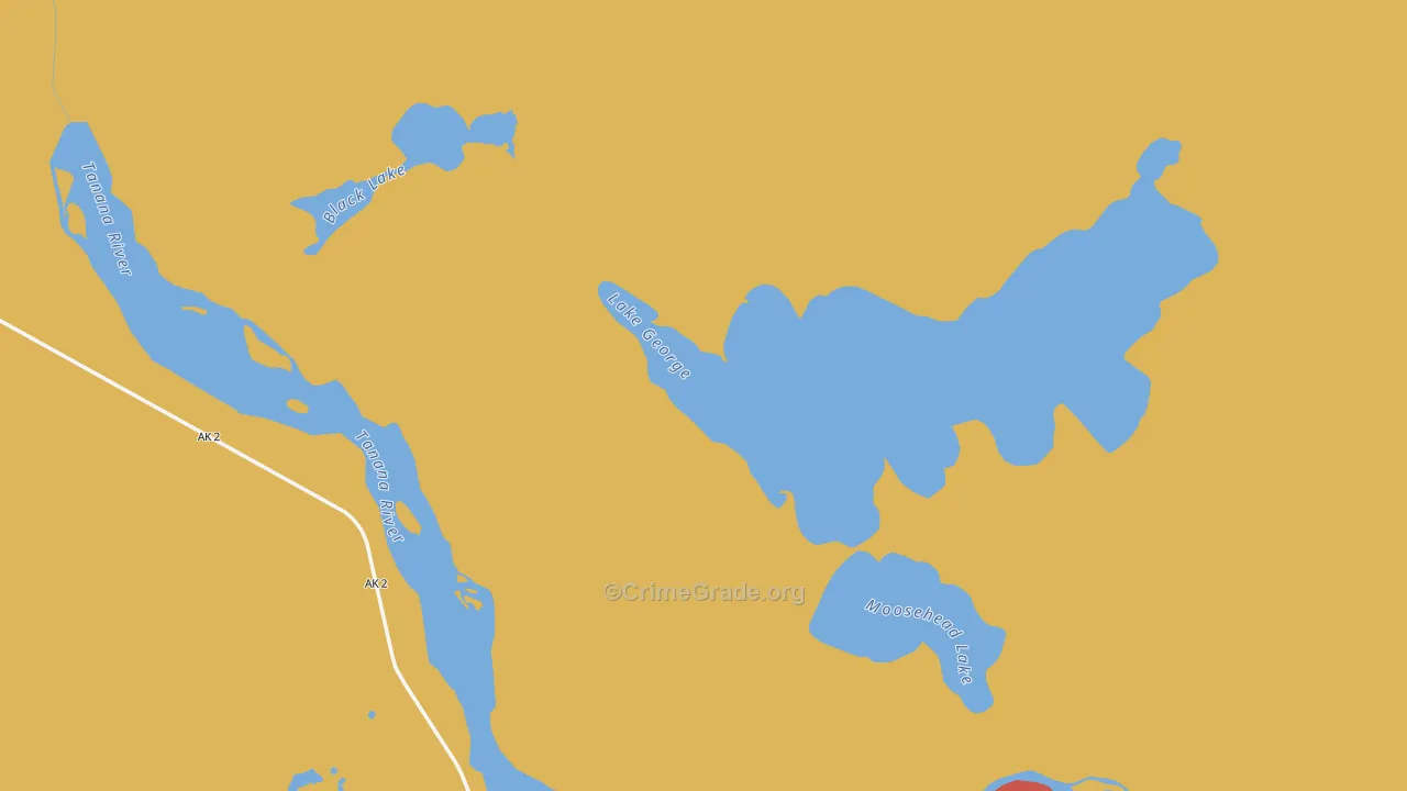 Dry Creek, AK Map of Burglary Rates