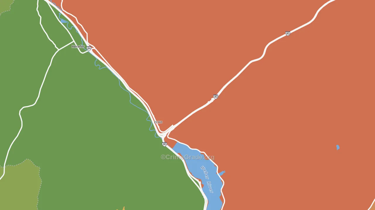 Echo, UT Map of Burglary Rates