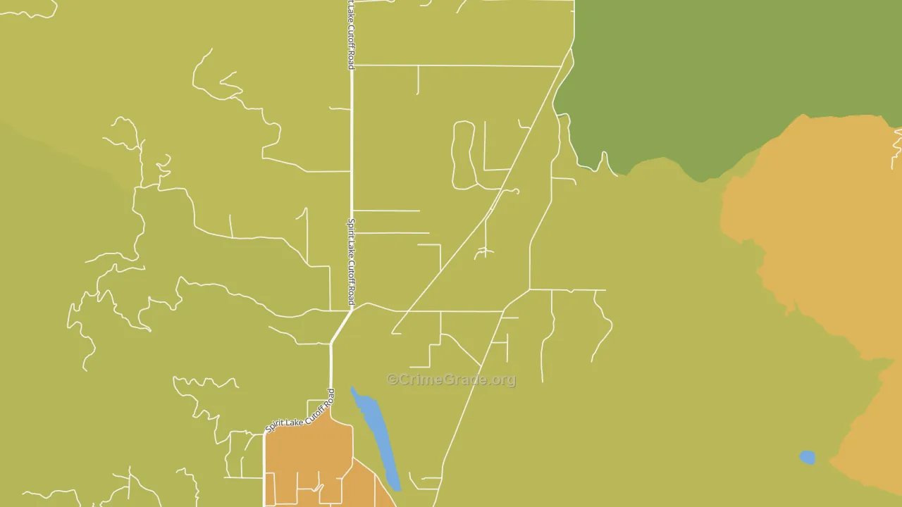 Edgemere, ID Map of Burglary Rates