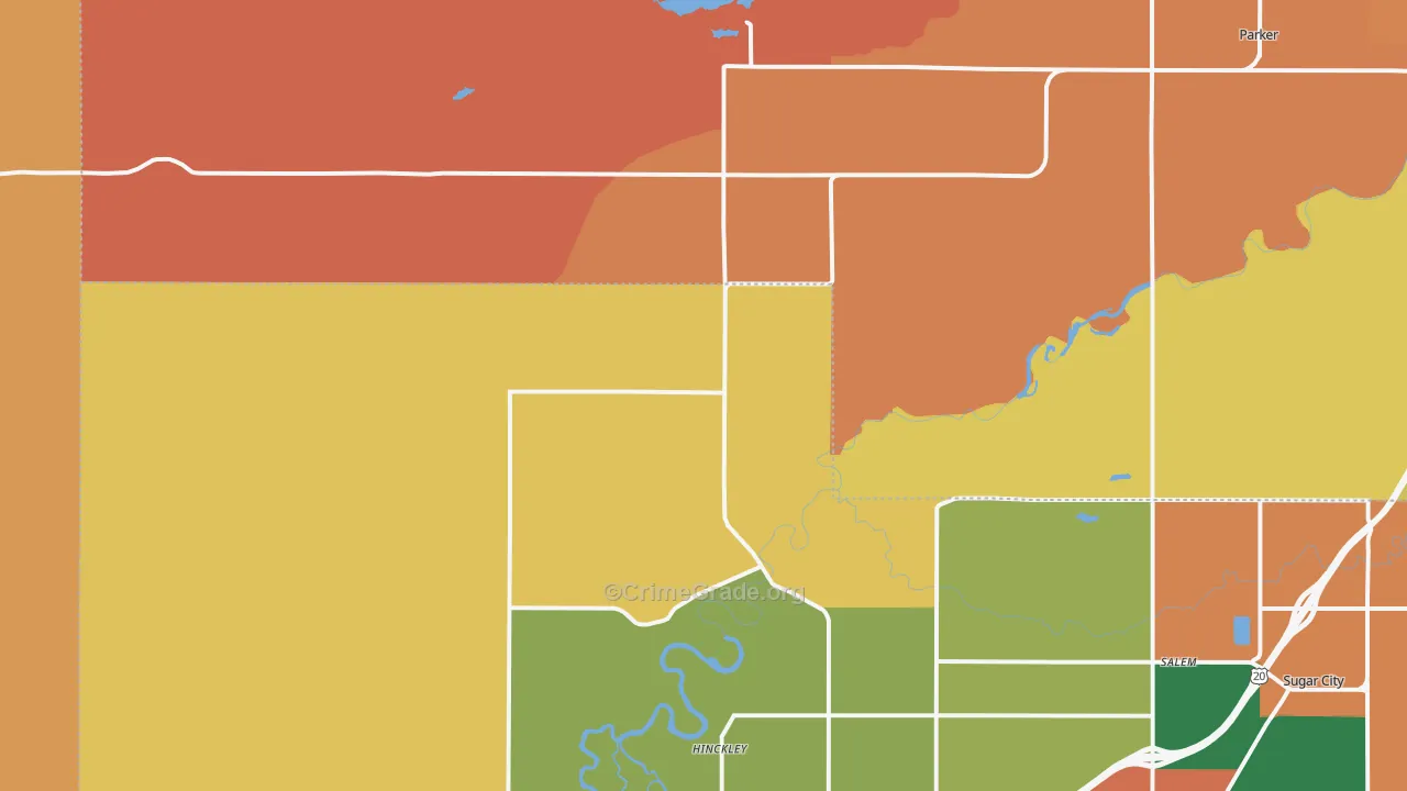 Edmonds, ID Map of Burglary Rates