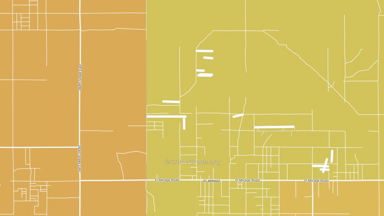 El Mirage, CA Map of Burglary Rates