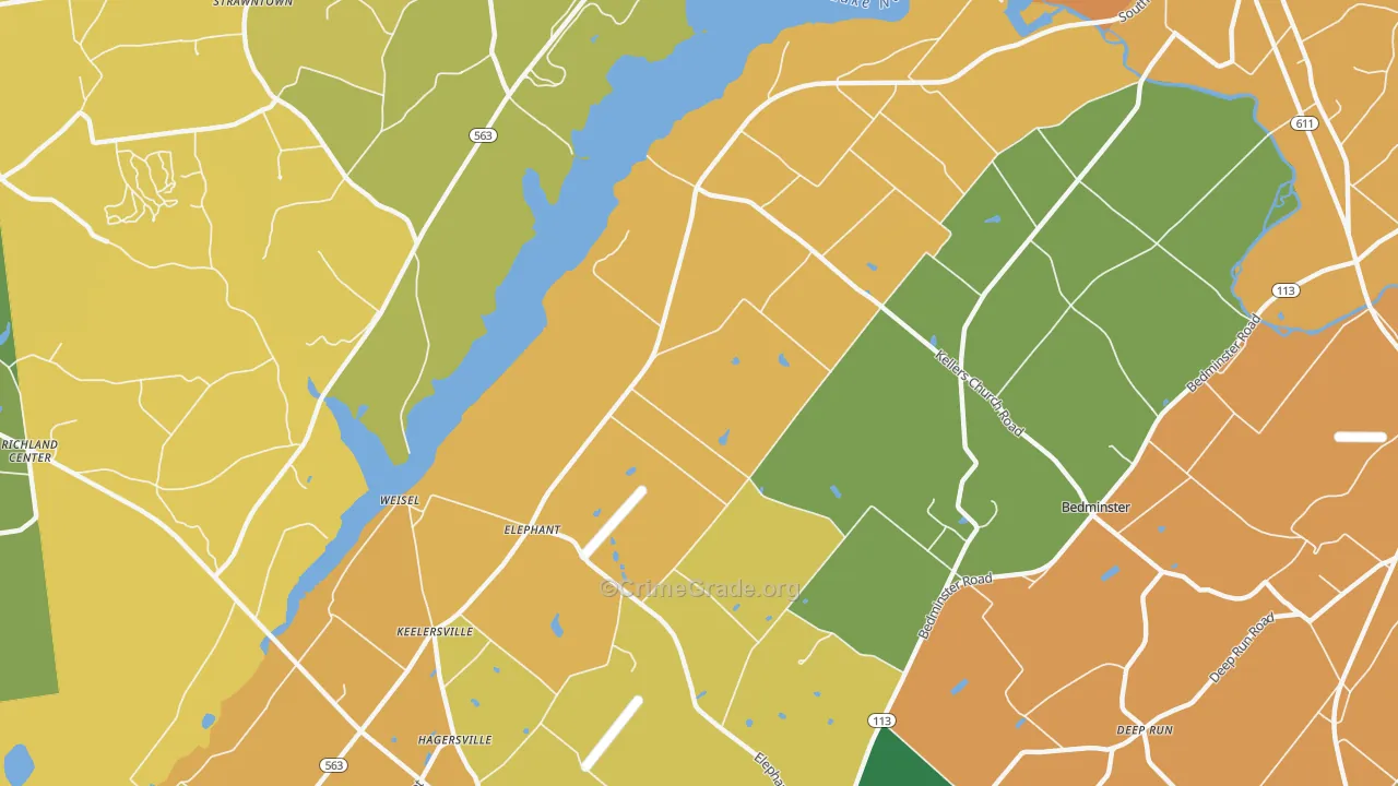 Elephant, PA Map of Burglary Rates