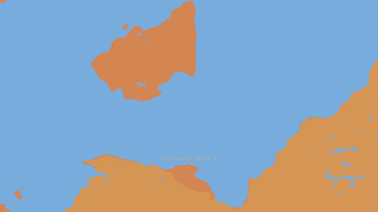 Elfin Cove, AK Map of Burglary Rates