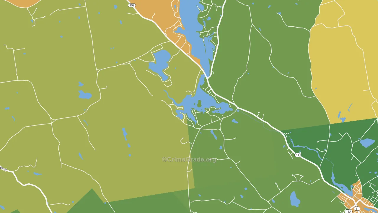 Emery Mills, ME Map of Burglary Rates