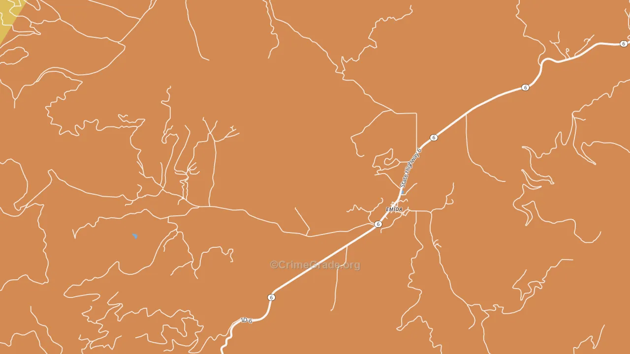 Emida, ID Map of Burglary Rates