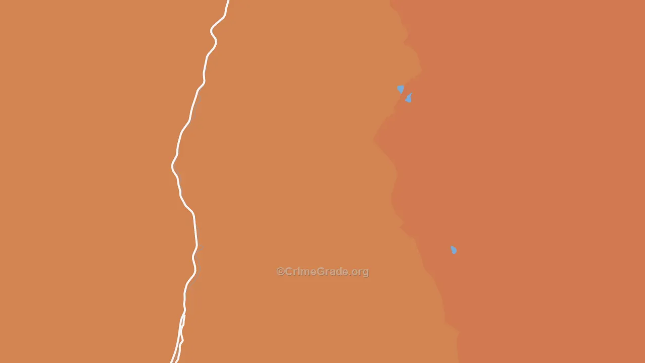 Emma, CO Map of Burglary Rates