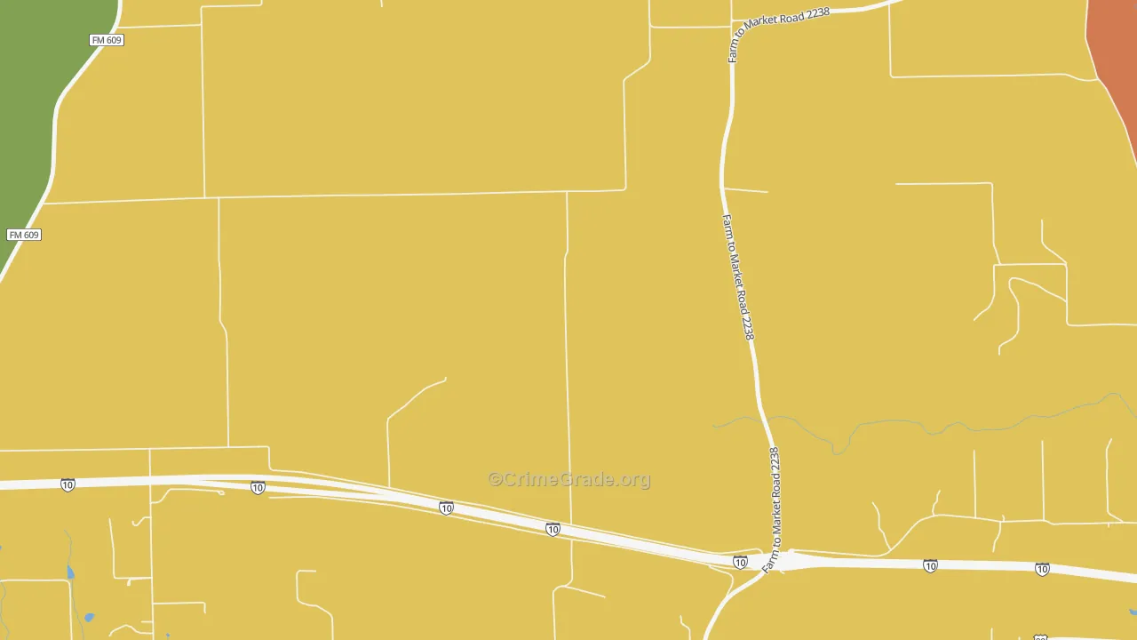 Engle, TX Map of Burglary Rates
