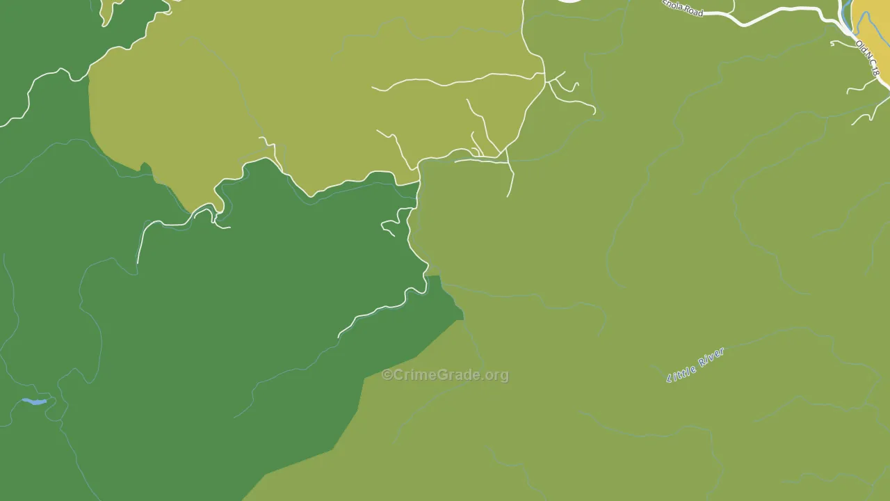 Enola, NC Map of Burglary Rates