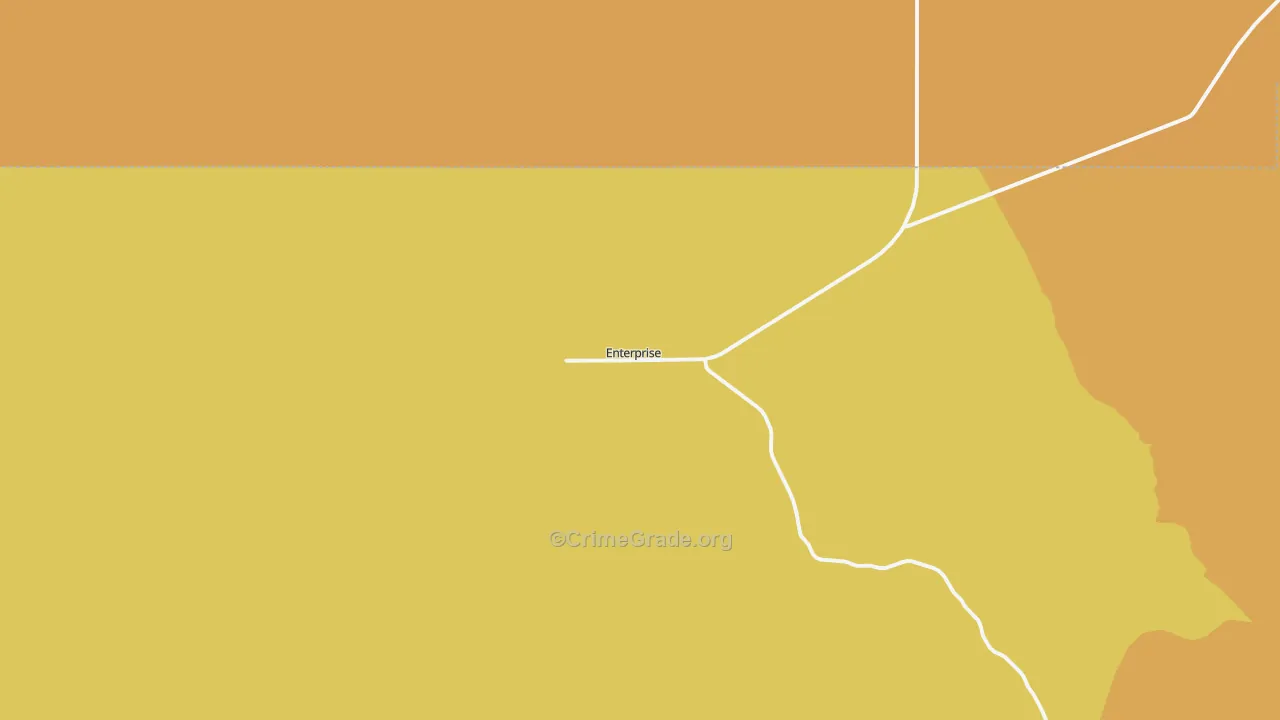 Enterprise, UT Map of Burglary Rates